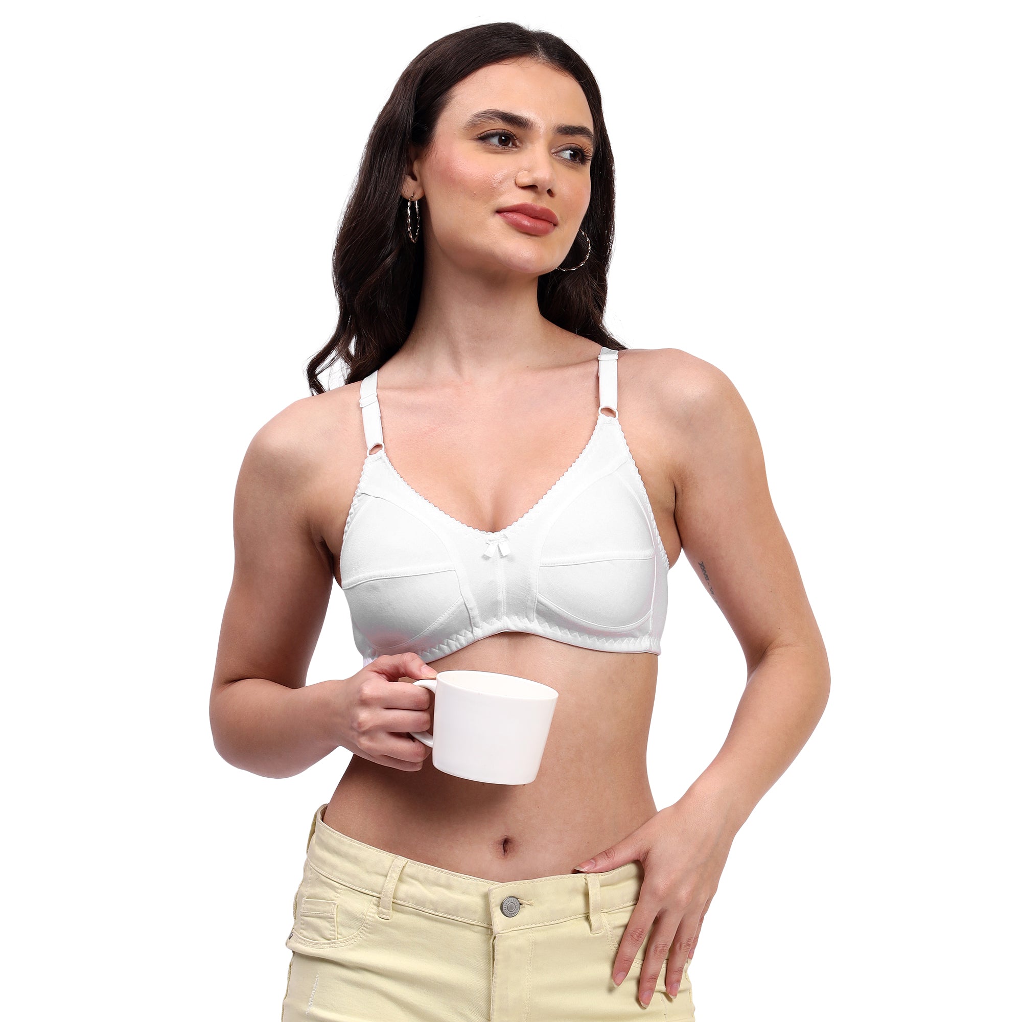 Pack Of 2 Non-Padded Non-Wired Full Cup Bra